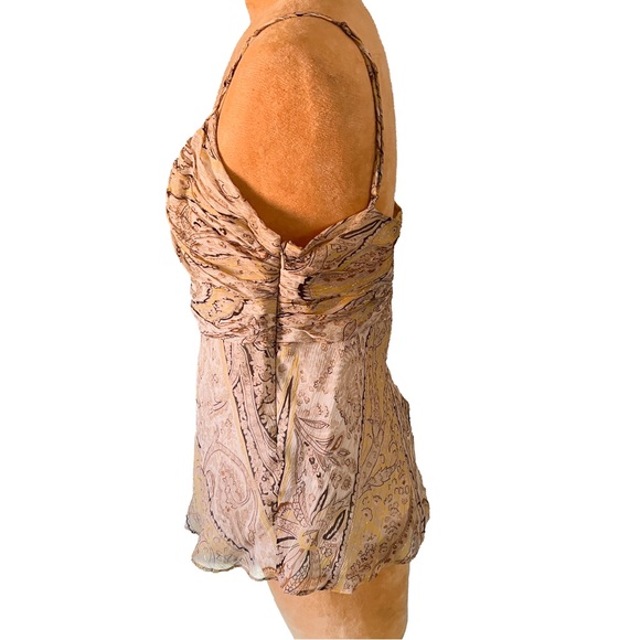 BCBGMAXAZRIA Y2K silk paisley tank - Picture 7 of 12